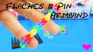 Rainbow loom der trend aus amerika. Armbander Aus Gummiringen 3pin Fischgrat Armband Fishtail Regenbogen Bracelet Deutsche Anleitung Youtube