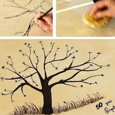 Wenn sie die pappe seitlich etwas breit ziehen, können sie dickere baumstämme kreieren. Baumstamm Mit Acryl Malen Winterlicher Baum Kahler Baum Studie Tuschmalerei Malen Mit Acrylfarbe Wie Mit Olfarbe Und Weshalb Es Doch Nicht Klappt Tattoo Arise