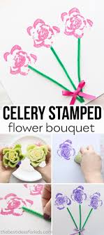 A sweet spin on mother's day coupons, this personalized card provides seven thoughtful activities to help mom and baby bond. Celery Stamped Flowers The Best Ideas For Kids Flower Crafts Preschool Toddler Crafts Preschool Crafts