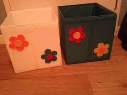 Ikea Skubb Boxen Gepimpt Met Vilten Bloemetjes Ikea Vilt