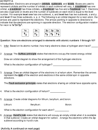 The purpose of these questions is to activate prior knowledge and get students thinking. Student Exploration Electron Configuration Pdf Free Download
