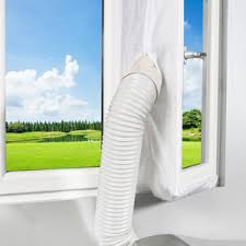 Installing a portable air conditioner can be done with almost any type of window as long as you have a despite the fact that some air conditioners come with window kits that can only be used in a sliding crank windows are also referred to casement windows with two doors that can simply be. Amazon Com Gulrear Portable Ac Window Seal Window Seal For Ac Unit Air Conditioner Window Kit White 400cm 158inch Hot Air Stop Air Exchange Guards With Zipping And Adhesive Fastener Home Kitchen