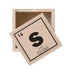 Sulfur Chemical Element Symbol Chemistry Formula G Wooden Keepsake Box Home Gifts Ideas Decor Special Uniqu Keepsake Boxes Wooden Keepsake Box Symbolic Gifts