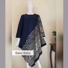 Jenis motif batik sederhana & motif batik modern indonesia. Jual Tunik Batik Asimetris Menir Di Lapak Babe Baby Bukalapak