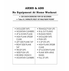 4 At Home Workouts No Equipment Needed In 2020 At Home Workouts Hiit Workout At Home Arms And Abs