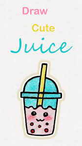 learn how to draw so cute juice easy step by step kawaii tutorial kawaii drawing tutorial juice easy drawings easy drawings for kids cute easy drawings