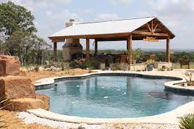 Pin By Christina Gaston On Landscaping Metal Building Homes Hill Country Homes Outdoor Kitchen Design