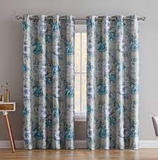 One Allium Way Enzo Floral Flower Max Blackout Thermal Grommet Curtain Panels Reviews Wayfair Grommet Curtains Panel Curtains Curtain Designs