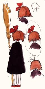 Theanimationarchive Character Design And Concept Art For The Characters Kiki And Jiji In Hayao Miyazaki S Kiki Studio Ghibli Art Ghibli Art Studio Ghibli