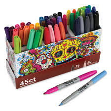 They are not the kind of black you generally ignore because they turn into navy blue due to the poor ink flow. Sharpie The Ultimate Collection Packs Blick Art Materials