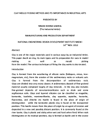 Pdf Clay Mould Picking Method And Its Importance In Industrial Arts Presented By Ikenna Gabriel Nnake Academia Edu Fantastic fired results every time.