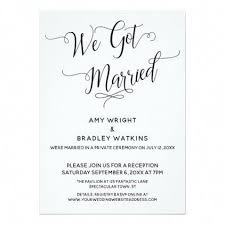We Got Married Elegant Post Wedding Reception Invitation Weddingreception Wedding Reception Invitations Reception Invitations Wedding Invitations Diy