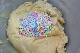 Cover and chill the cookie dough balls in the refrigerator for at least 2 hours (and up to 4 days). Confetti Sprinkles Sugar Cookie Bars Two Sisters