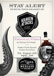 Today's secret recipe from the seminary of wet curiosities, a division of the kraken research. Special Cocktails With The Kraken Rum The Beijinger