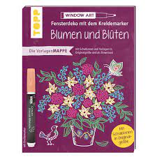 Wo gibt es kreidemarker vorlagen? Fensterdeko Mit Dem Kreidemarker Blumen Und Bluten