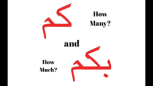 كم و بكم How Many How Much In Arabic Youtube Learning Arabic Arabic Phrases Arabic
