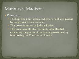 Marbury V Madison 1803 Gibbons V Ogden 1824 Mcculloch V Maryland 1824 Ppt Download