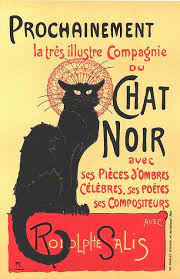 Theophile Steinlen Tournee Du Chat Noir 1896 Tournee Du Chat Noir Vintage French Posters Le Chat Noir