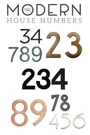 Moreover, you can also opt for the special house number signs as they. 25 Of The Best Modern House Numbers For Your Home Craftivity Designs