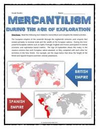Mercantilism During The Age Of Exploration Reading