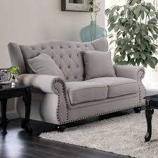 3.9 out of 5 stars with 355 ratings. Ewloe Light Gray Sofa Cm6572gy Sf Furniture Of America Fabric Sofas Comfyco Furniture