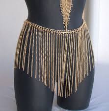 Gold Chain Skirt Chain Dress Mini Club Skirt Festival Etsy Body Chain Chain Dress Rave Outfits