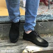 Maurice Siyah Suet Deri Bagcikli Erkek Ayakkabi All Black Sneakers Black Sneaker Sneakers
