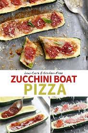 Zucchini Boat Pizza Zucchini Cooking Recipes Vegetarian Recipes