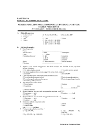 Contoh Format Kuesioner Ilmusosial Id