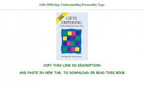 At gifteclipse.com find thousands of gifts for categorized into thousands of categories. Read Download Gifts Differing Understanding Personality Type Full Pdf