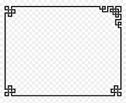 Each word border has a word strategically placed around the frame to highlight your photos. Black Chinese Frame Png Transparent Png Vhv