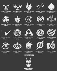 20th years of heisei kamen riders symbols seni