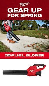 The M18 Fuel Blower Has The Power To Clear From 15 Ft Gets To Full Throttle In Under 1 Second And Is Up To 4 Lbs Li Landscape Maintenance Blowers Work Truck