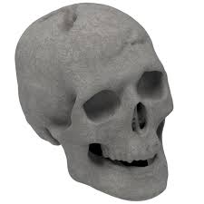 Indiana jones and the kingdom of the crystal skull is the fourth indiana jones film. Human Skull Gas Log For Indoor Or Outdoor Fireplaces Fire Pits Halloween Decor Gray