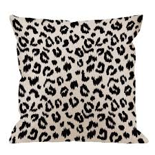 All of my pillows are handcrafted with careful attention to detail: Hgod Designs Leopard Pillow Cover Decorative Throw Pillow Leopard Print Pillow Cases Cotton Linen Outdoor Indoor Square Cushion Covers For Home Sofa Couch 18x18 Inch Black White Buy Online In Cambodia At Cambodia Desertcart Com