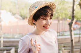 This hairstyle is ideal for thick hair that doesn't like to behave. Instagram Captions For Super Short Haircuts