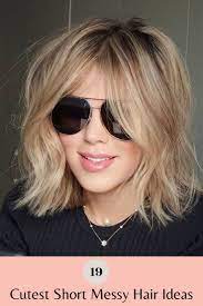 19 Sleek Short Messy Hair Ideas To Try In 2021 Messy Hairstyles Cute Hairstyles For Short Hair Cute Messy Hairstyles