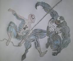 Trial By Comics Spiderman Vs Venom Steemit Drawing venom and spiderman ( iron spiderman ) this is my first pastel drawing so i hope u like it ^^ inspired by the upcoming. comics spiderman vs venom steemit