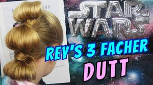 Star wars kostüme online kaufen kostümpalast. Star Wars Frisur 3 Facher Dutt Karneval Kostum Rey Youtube