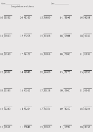 40 printable division worksheets for grade 4 6 word pdf