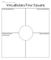Little Priorities Vocabulary Four Squares Teaching Vocabulary Vocabulary Instruction Vocabulary Activities