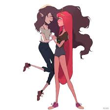 I Can T Believe They Re Canon I Want To Draw Them Kissing Ahhh Bubbline Adventuretime Digitalart Drawings Anime Adventure Time