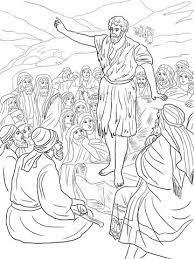 John The Baptist Preaching In The Wilderness Coloring Page Free Printable Coloring Pages John The Baptist Coloring Pages Bible Coloring Pages