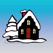 Wissen für menschen ab 4. Basteln Mit Papier Winterliches Fensterbild Mit Haus Und Baum