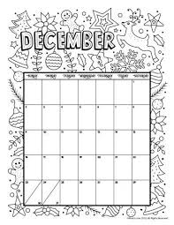 December 2018 Coloring Calendar Page Woo Jr Kids Activities In 2020 Coloring Calendar Printable December Calendar Calendar Pages