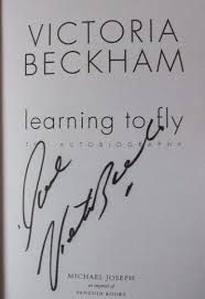 Victoria Beckham Learning To Fly First Edition Signed Signed Books Book Signing Victoria Beckham Penguin Books