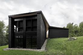 This brick veneer is the perfect choice for any construction project. Gallery Of Screen House Alain Carle Architecte 7 Black Brick House Painted Brick House Screen House