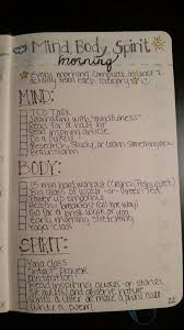 Bullet Journal Mind Body Spirit Morning New Year New You Resolution Journal Bullet Journal Mind Body Spirit