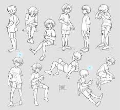 Learn how to draw anime simply by following the steps outlined in our video lessons. Sketchdump January 2020 Child Poses By Damaimikaz On Deviantart Kid Poses Art Reference Poses Body Pose Drawing