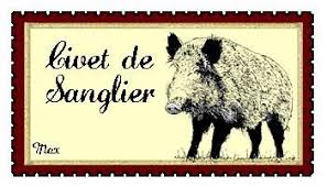 Etiquette Civet De Sanglier Civet De Sanglier Sanglier Lapin De Garenne